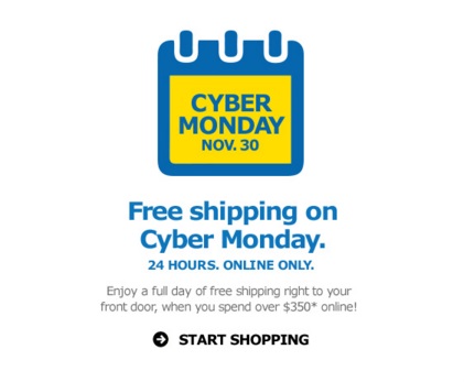 IKEA Cyber Monday Free Shipping