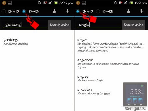 Aplikasi kamus offline di Android