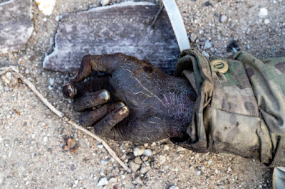 dead Ukrainian or Nato proxy soldier at Mariupol