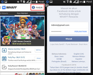 Cara Mendapatkan Uang Dari Aplikasi Whaff Rewards Android