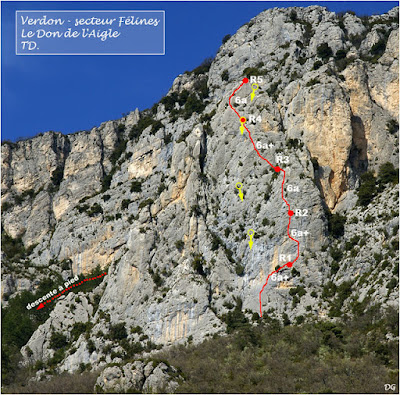 El Verdón, sector Felines, Le Don de l´Aigle