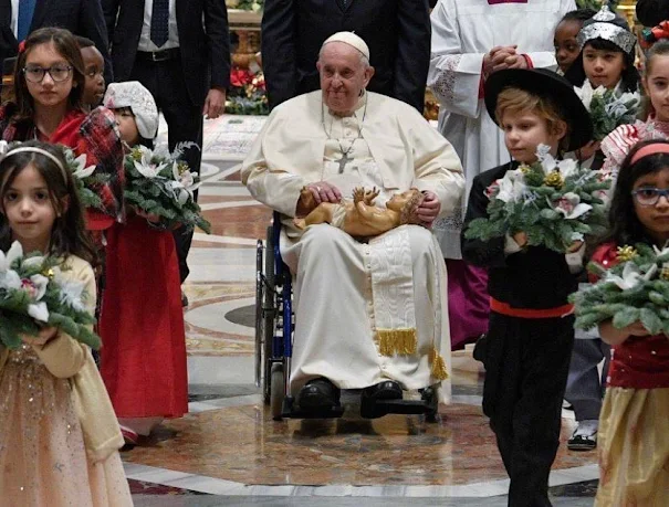 Pope Francis on a celebration