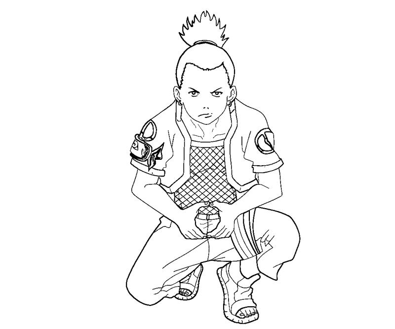 Shikamaru Coloring Coloring Pages