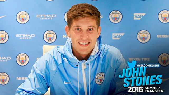 Resmi: John Stones Gabung ke Manchester City