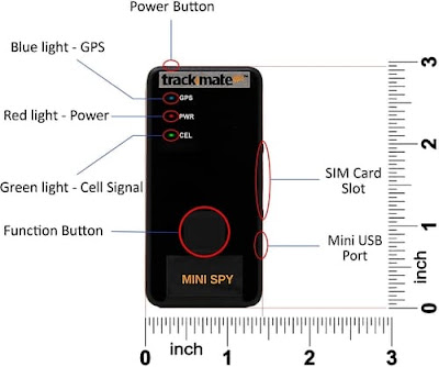TrackmateGPS Portable Mini GPS Tracker