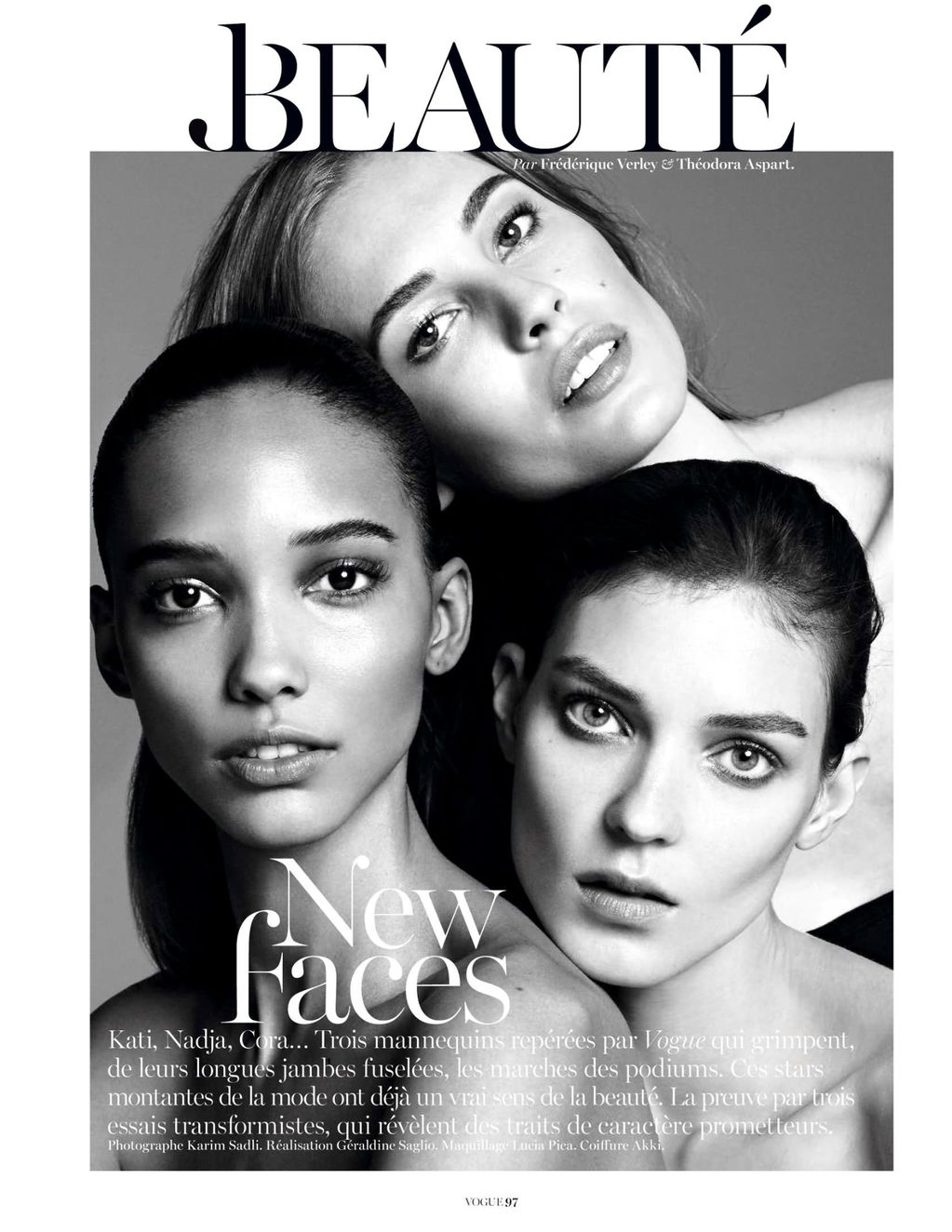 Cora Emmanuel, Nadja Bender, Kati Netscher by Karim Sadli — New Faces