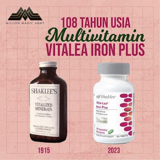 Flash Sale Multivitamin Vita-Lea Iron Plus Shaklee Twinpack