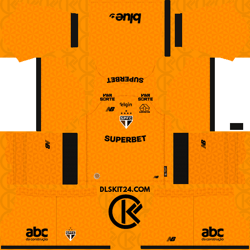 São Paulo DLS Kits 2025-2026 New Balance Released - Dream League Soccer Kits (Goalkeeper Third)