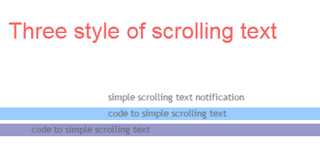 Scrolling Text For Notification Message