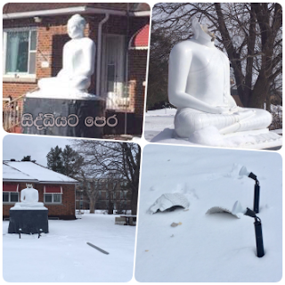  Head of Buddha statue broken in Canada!