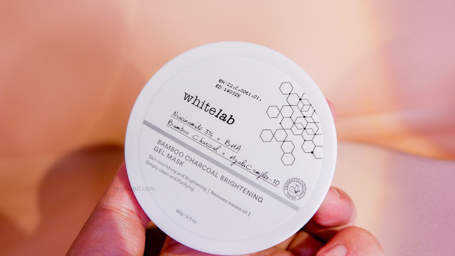REVIEW WHITELAB BAMBOO CHARCOAL BRIGHTENING GEL MASK