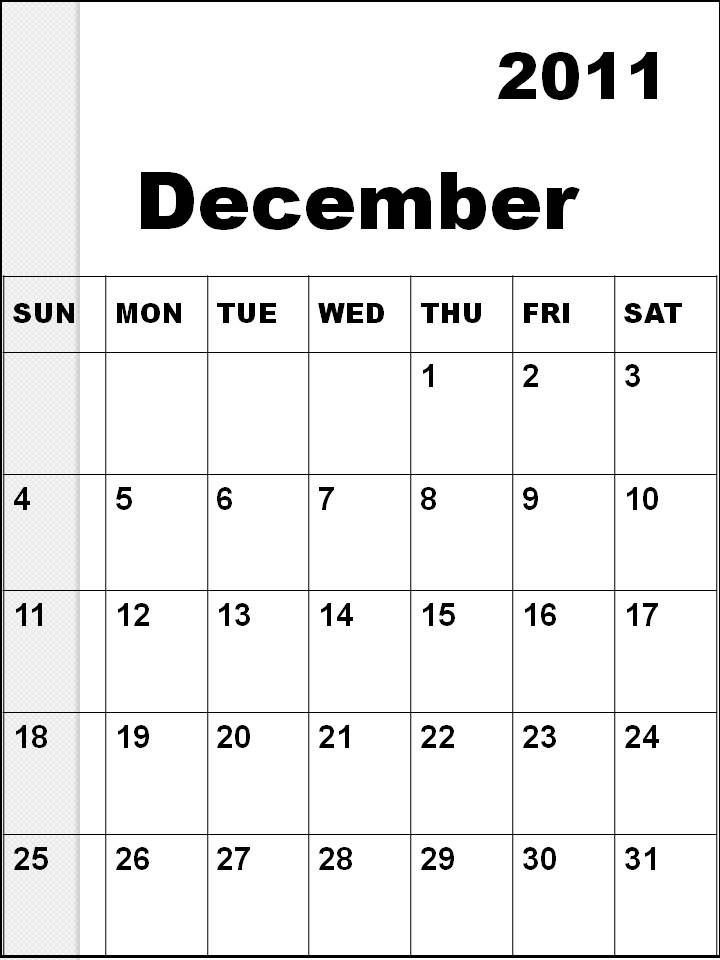 december calendars. Blank Calendar 2011 December or Blank Planner 2011 December. To download and print these Free Monthly Blank Calendar 2011 December or Planner 2011 December