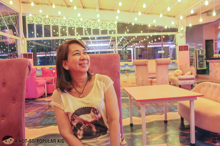 Pearl Cheng in Pink Bird, Quezon City