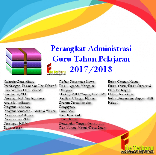 Download Perangkat Administrasi Guru Tahun Pelajaran 2017/2018