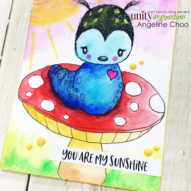 ScrappyScrappy: Doodle and Watercolor #scrappyscrappy #unitystampco #stamp #stamping #papercraft #scrapbook #quicktipvideo #youtube #video #cuddlebug #tierrajackson #aliceinwonderland #doodle #adornit #watercolors #caterpillar #janedavenport