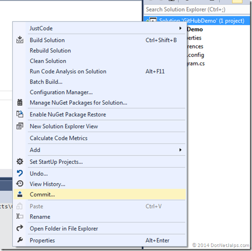 commit-to-local-git-repository-visual-studio-2013