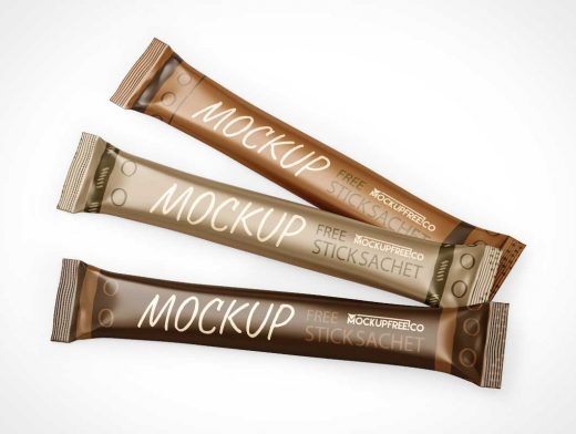 Download Free Stick Sachet Mockup In Psd