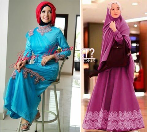 12 Gambar Model Baju Gamis Cantik Untuk Orang Gemuk 