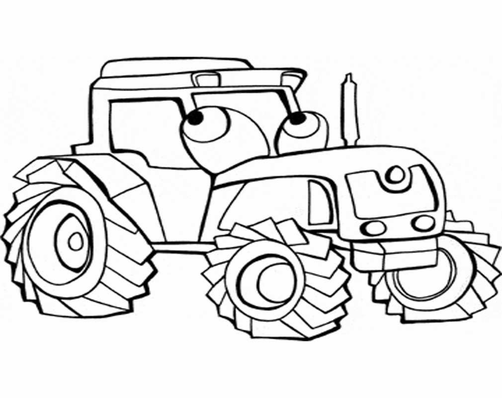Mewarnai Gambar Traktor - Mewarnai Gambar