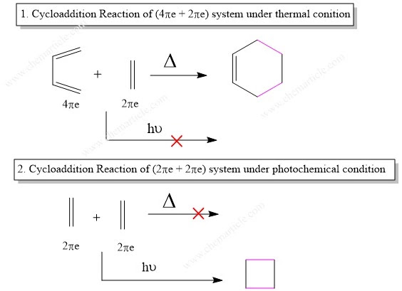 Cycloaddition reaction of (4πe + 2πe) under photochemical conditions is not possible.