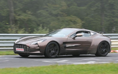 2012 Model Aston Martin One-77 appeared at the Nurburgring spyshots