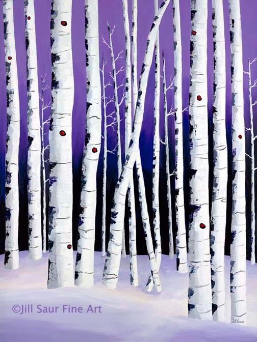 aspen tree painting