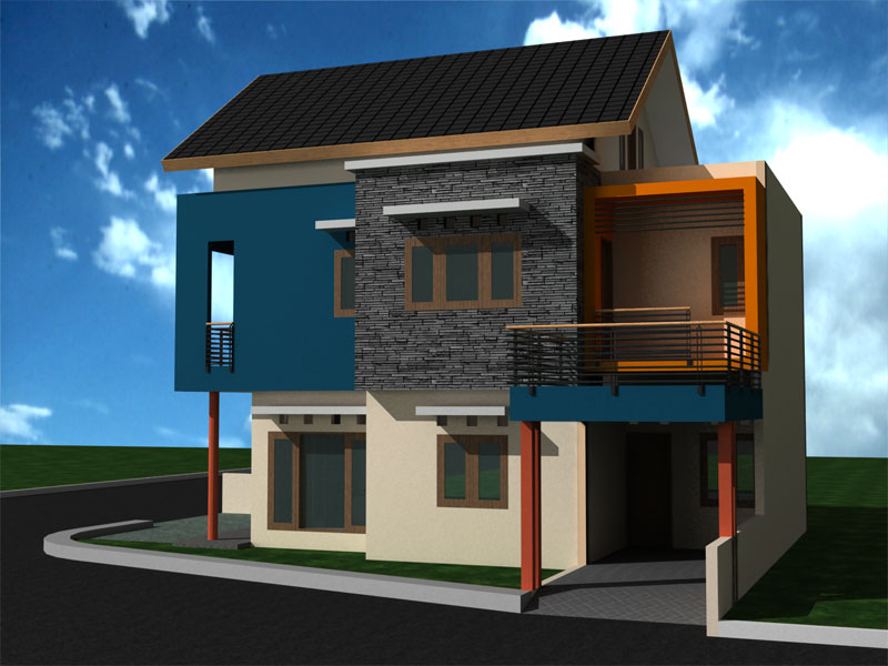 DESAIN RUMAH  MINIMALIS 2 LANTAI Inspirasi Desain Rumah  