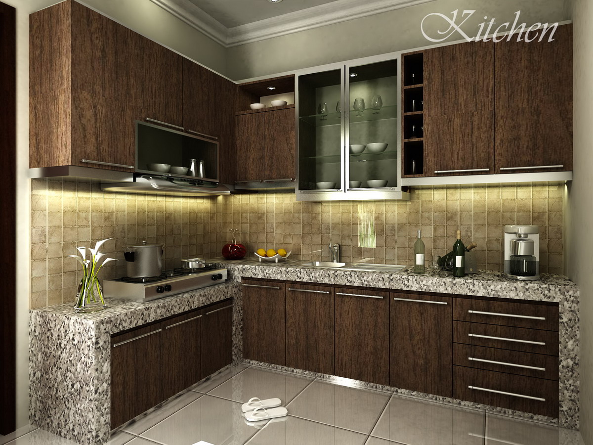 Desain Interior Dapur Minimalis Modern Elagan