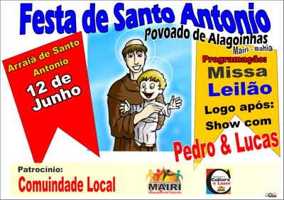 Festa de Santo Antonio do Povoado de Alagoinhas município de Mairi