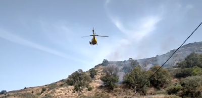 Controlado incendio forestal San Mateo, Pozo de Las Bodeguillas