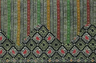 batik cap kesik kombinasi tolet