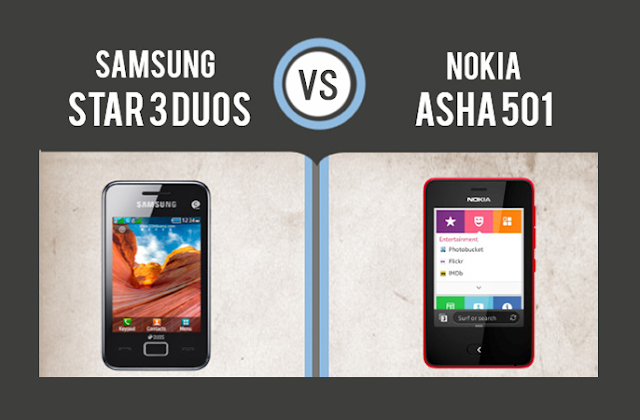 Image: Nokia Asha 501 Vs Samsung Star 3 Duos 