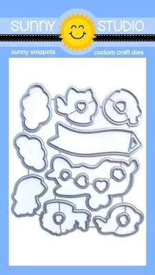 Sunny Studio Stamps: Plane Awesome Coordinating Low Profile Metal Cutting Dies