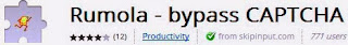 Download Rumola Chrome Plugin, Bypass CAPTCHA Authorization Text 