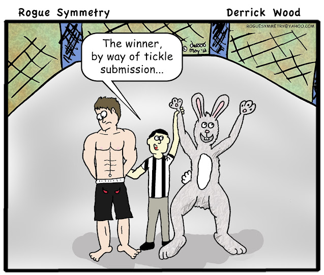 UFC rabbits tickling submissions fights cartoon comic joke