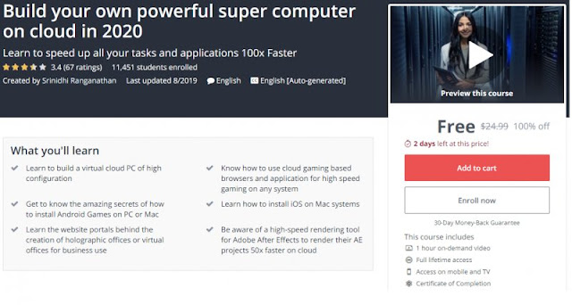 [100% Off] Build your own powerful super computer on cloud in 2020| Worth 24,99$