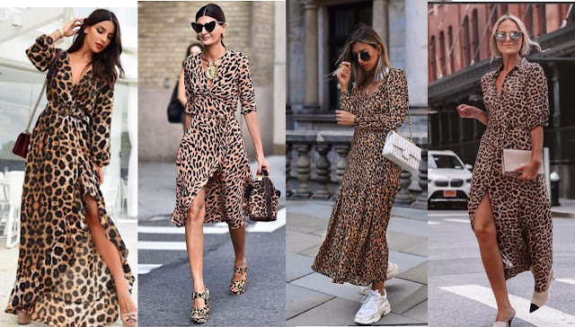 Looks com vestido estampa de animal print (estampa de onça)