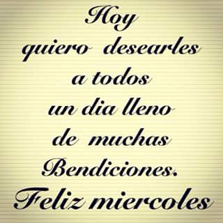 Feliz Miercoles