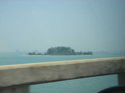 On the Penang bridge heading back to mainland Malaysia