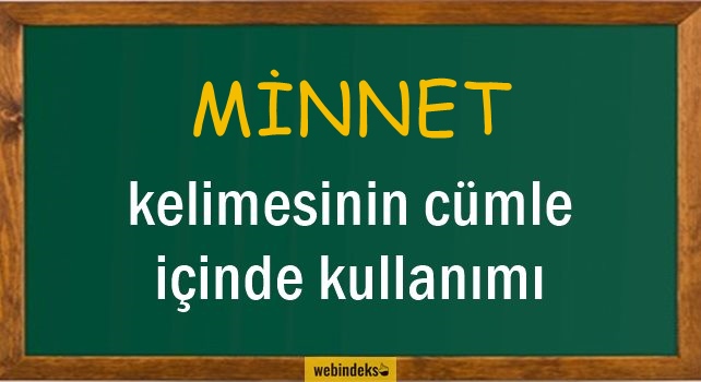 Minnet İle İlgili Cümleler, Kısa Cümle İçinde Kullanımı