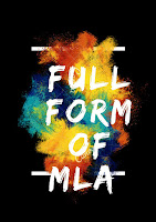 full form of MLA MLA full form in hindi 