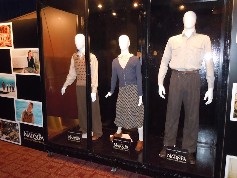 Narnia Dawn Treader movie costume display