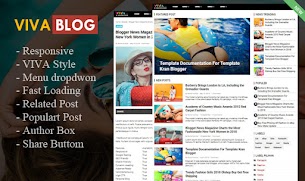 Template Blogger Mirip Viva.Com - Responsive Blogger Template