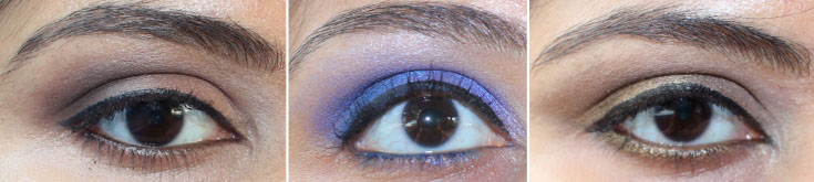 Review and swatches of Cargo Cosmetics Land Down Under Eyeshadow Palette, and eye makeup looks. 