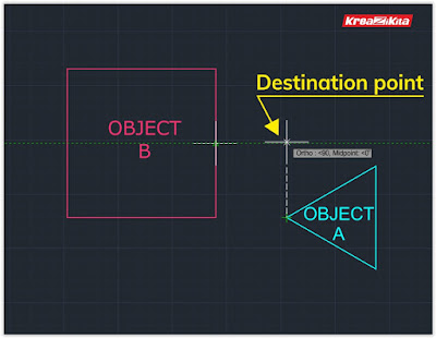 ALIGNING OBJECT DESTINATION POINT AUTOCAD