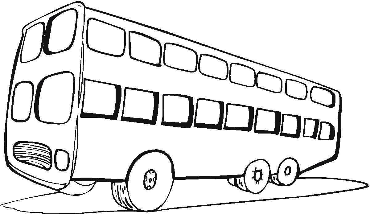 Download Transportation For Kids Coloring Pages: Bus The Car Coloring Pages