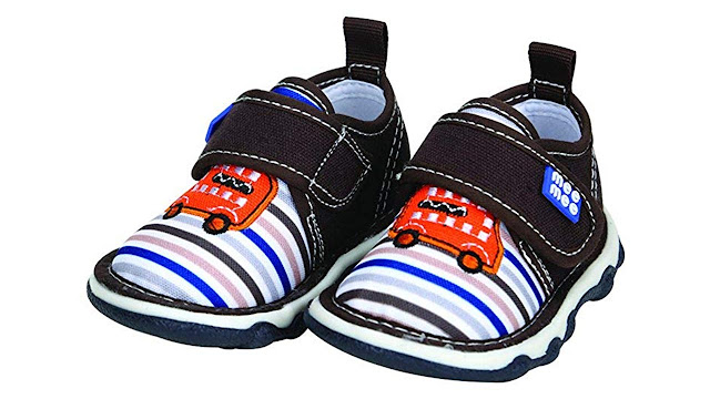 Mee Mee First Walk Baby Shoes with Chu Chu Sound (24 EU, Brown)