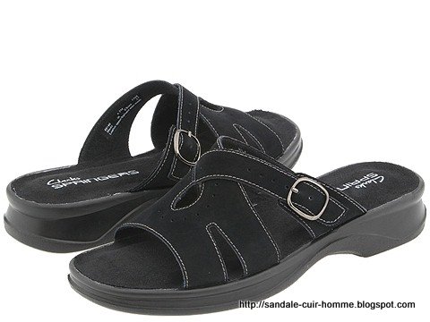 Sandale cuir homme:homme-675691