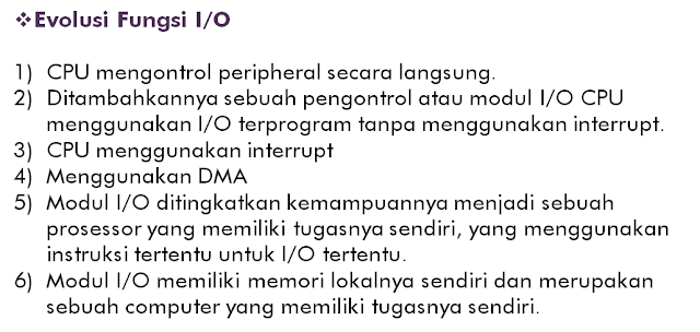 Sistem Input Output Organisasi dan Arsitektur Komputer