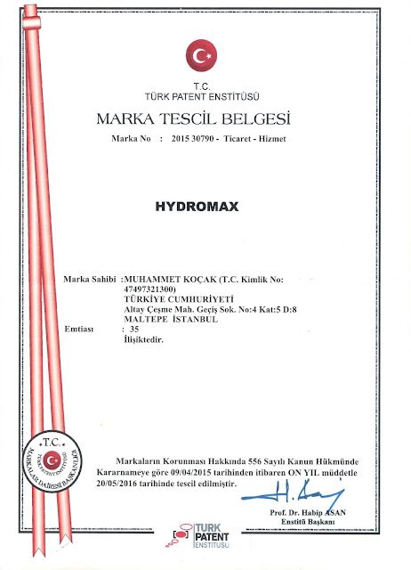 Hydromax Türkiye yasal satış merkezi, marka güvencesiyle.